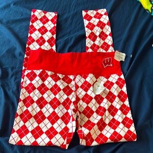 🏈🤍❤️ WISCONSIN BADGERS Leggings ❤️🤍🏈